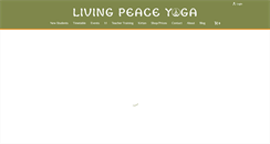 Desktop Screenshot of livingpeaceyoga.com